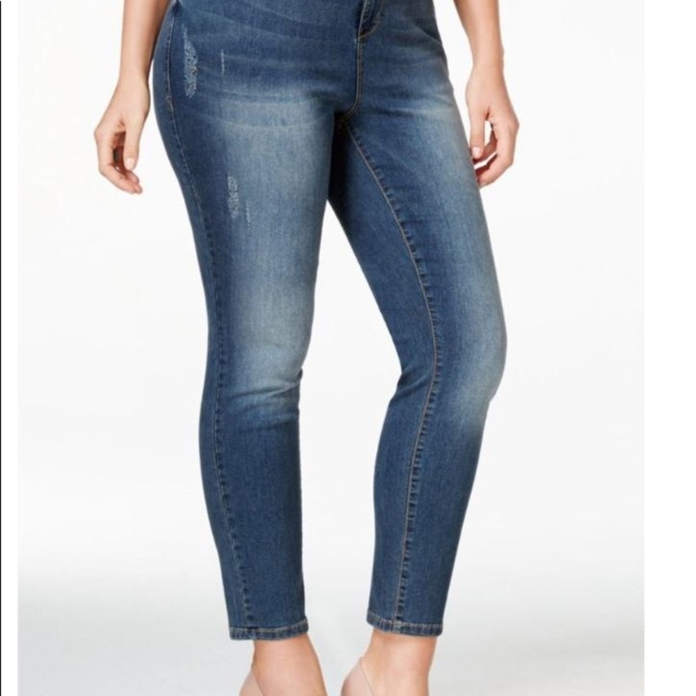 American Rag Plus Size High-Rise Ripped Jeans